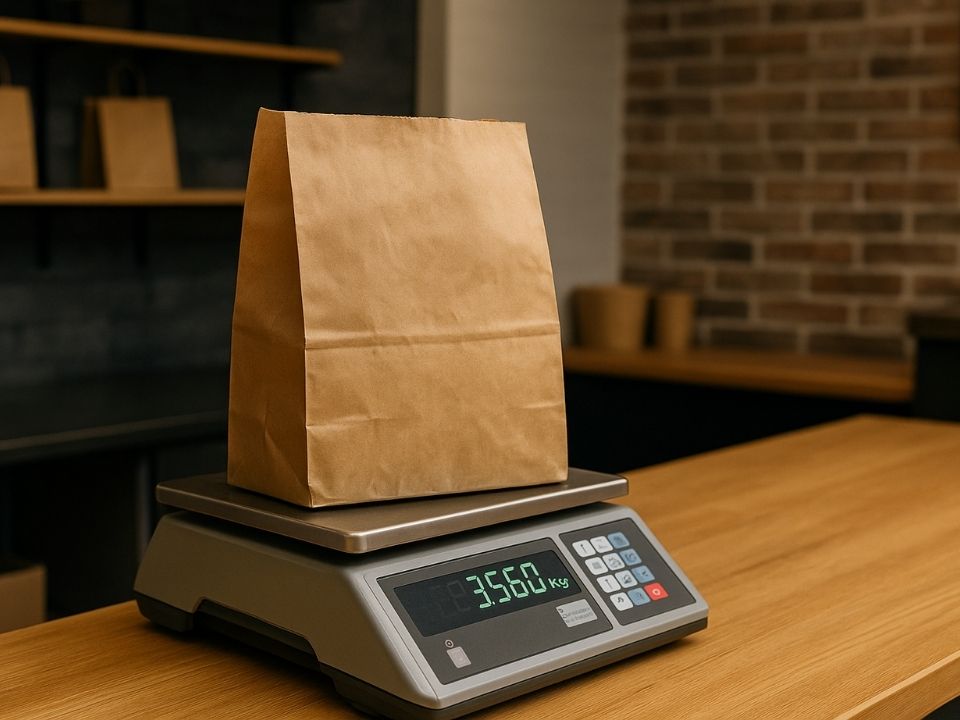 saco kraft para delivery quantos quilos.
