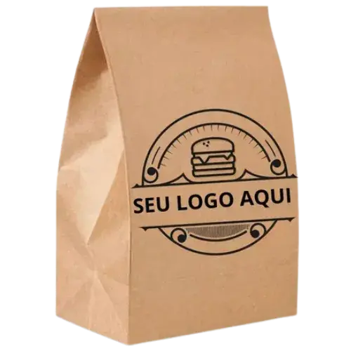 Saco Kraft para Delivery Personalizado JA Paper Goiânia